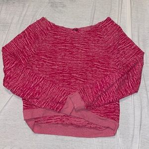 Cute pink long sleeve shirt! Size large runs small. Great condition